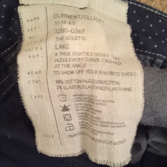 Current/Elliott Polka Dot Skinny Jeans - Picture 4 of 4