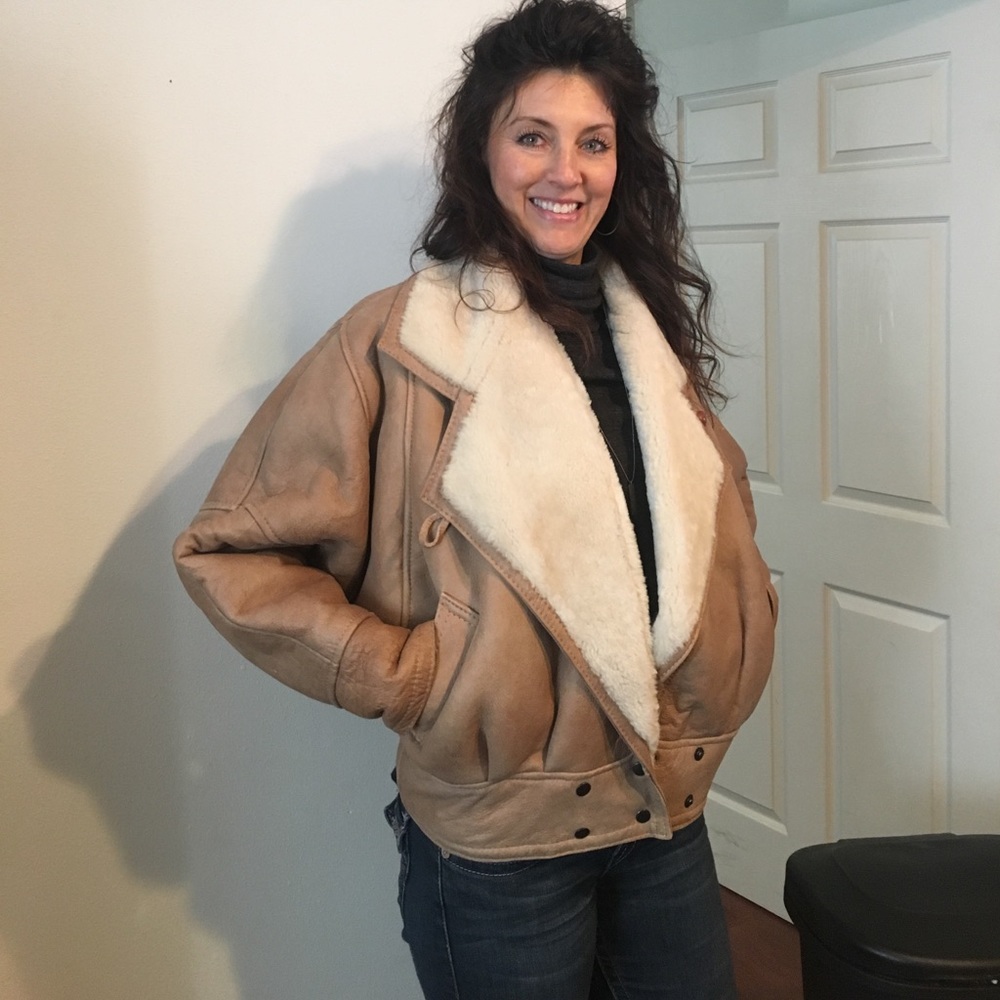 Andrew Marc Shearling Bomber Jacket