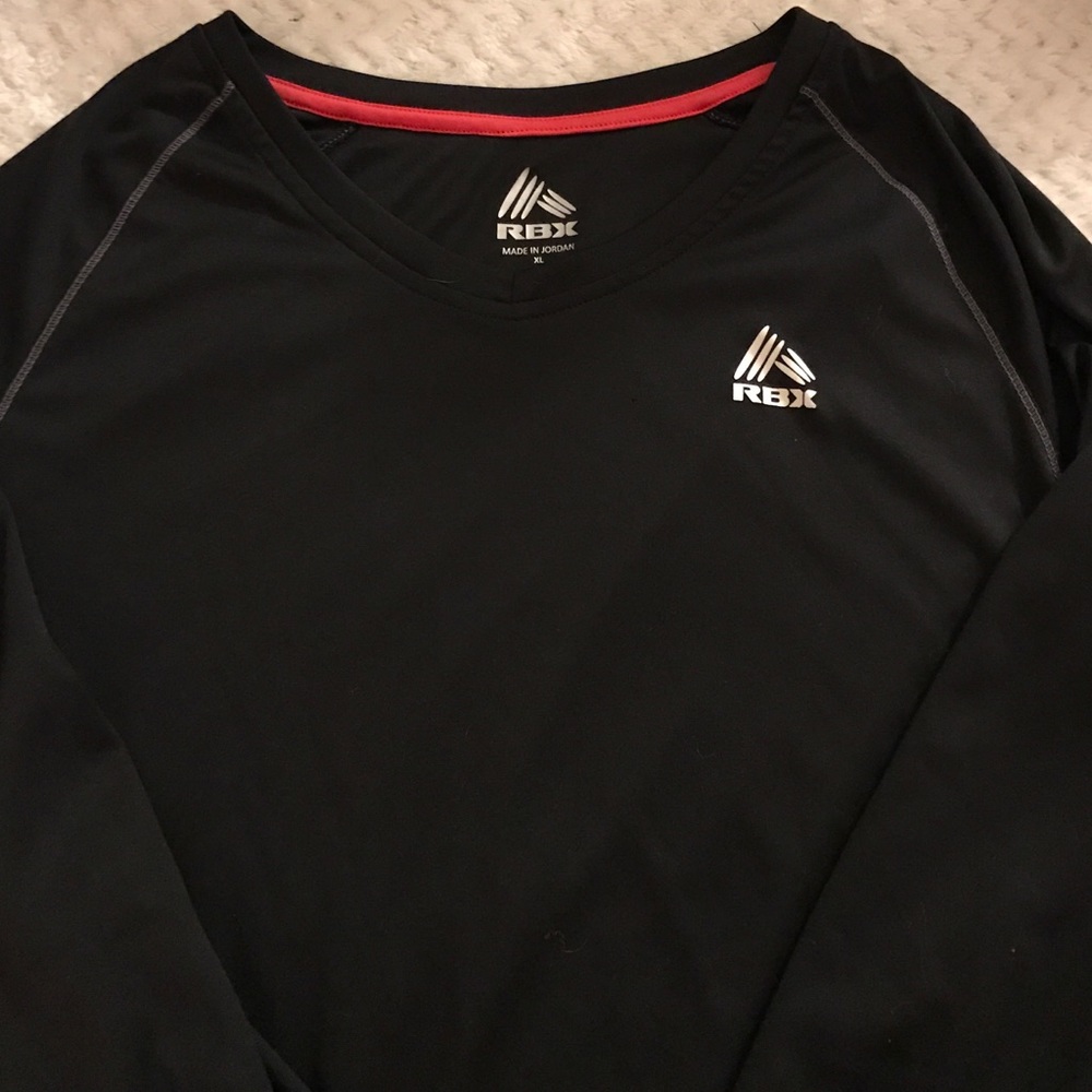 RBX long sleeve dark grey running shirt XL
