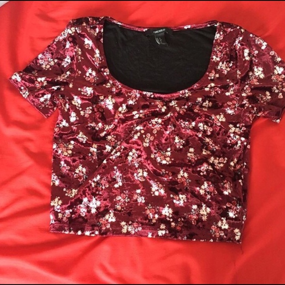 Forever21 Floral Crop Top