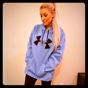 Men's Large Under Armour Hoodie in Light Blue