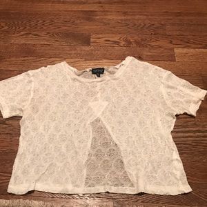 Topshop Lace Crop Top
