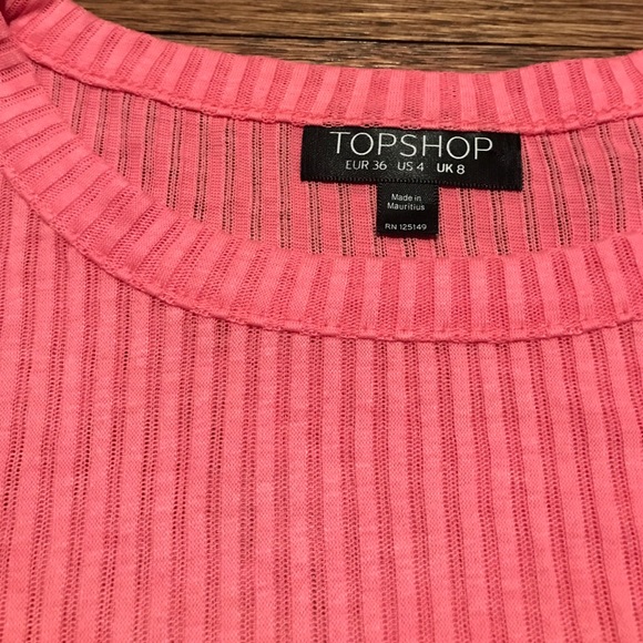 Topshop Ribbed Crop Top - Picture 2 of 2