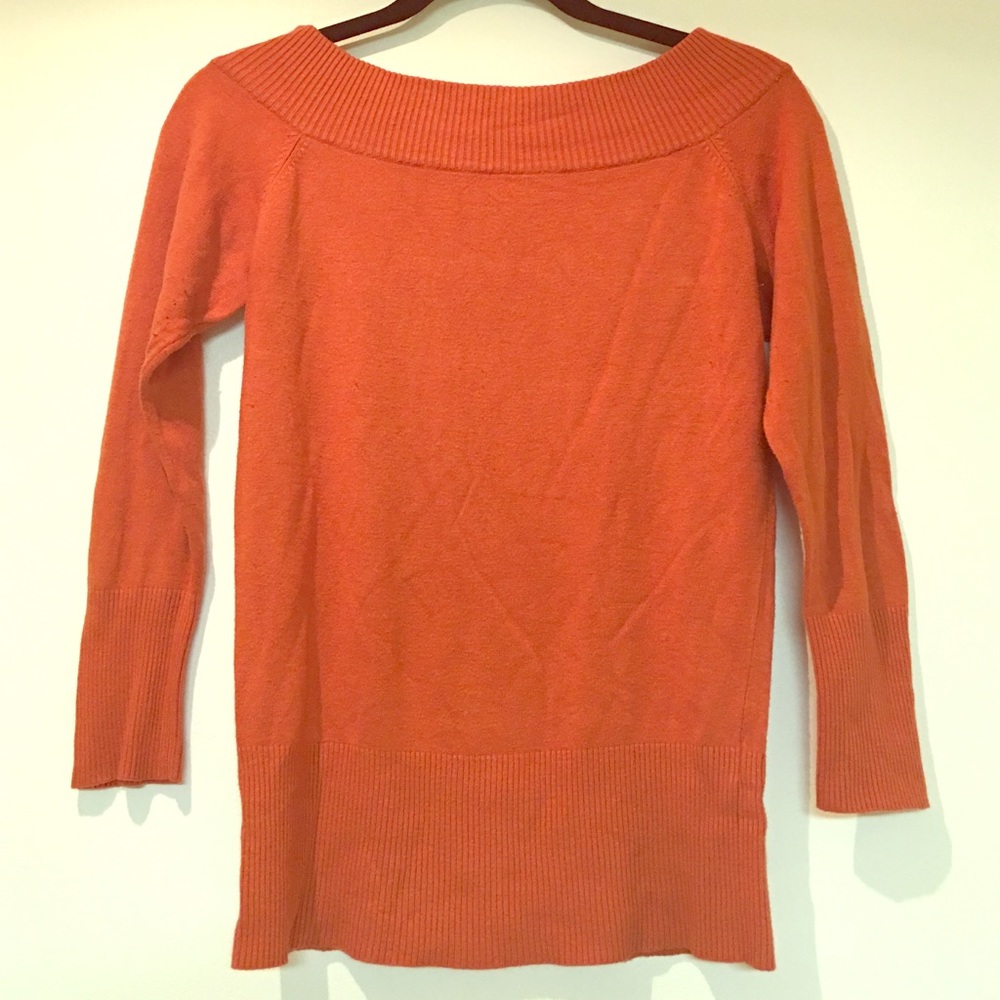 3/4 sleeve wide neck shirt