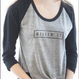 Brandy Melville Cotton Killin' It Baseball Tee