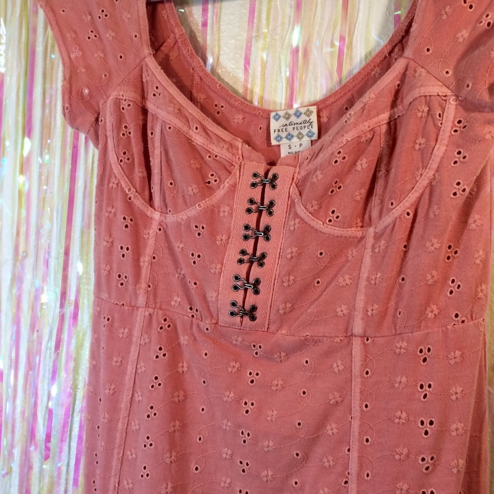 Free people 🌷Pastel eyelet bodycon dress - Picture 5 of 8