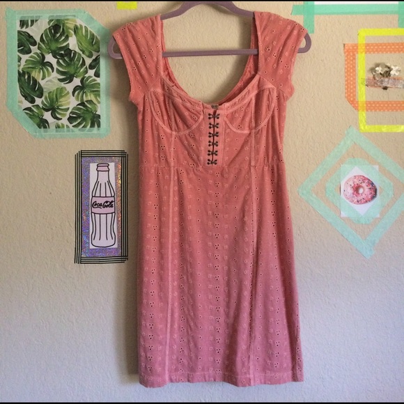 Free people 🌷Pastel eyelet bodycon dress - Picture 8 of 8