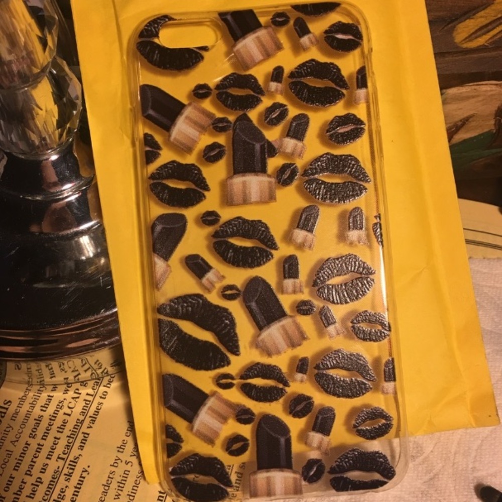 iPhone 6/6s phone case black emojis