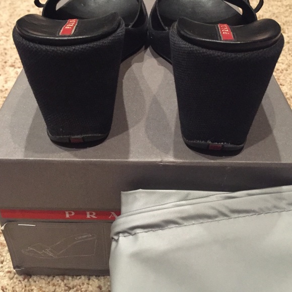 Prada Antic Summer Wedge Slides 36B - Picture 4 of 4