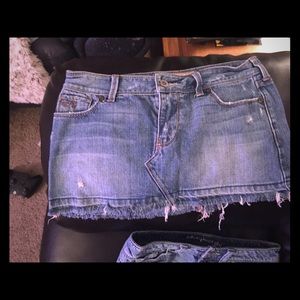 Women's jean hollister skirt