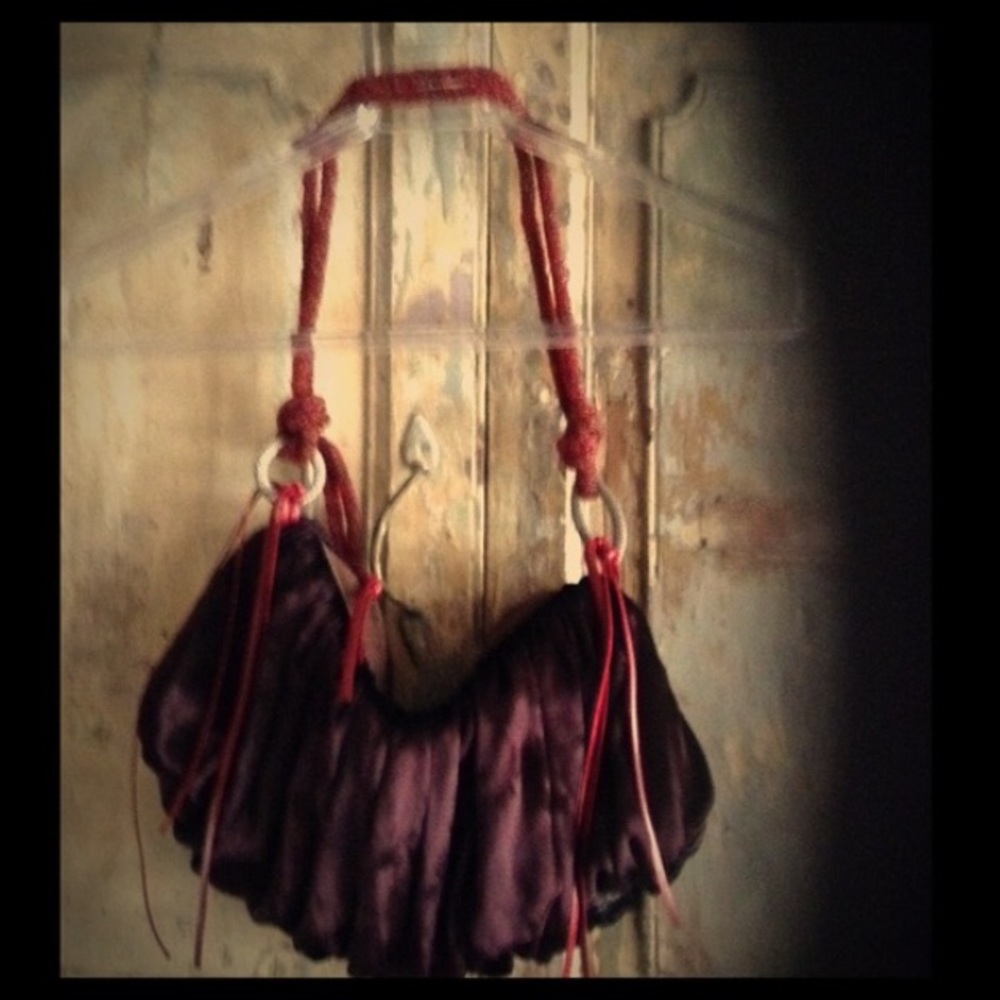🌺hold🌺Pedro Garcia purple velveteen bag - Picture 1 of 4