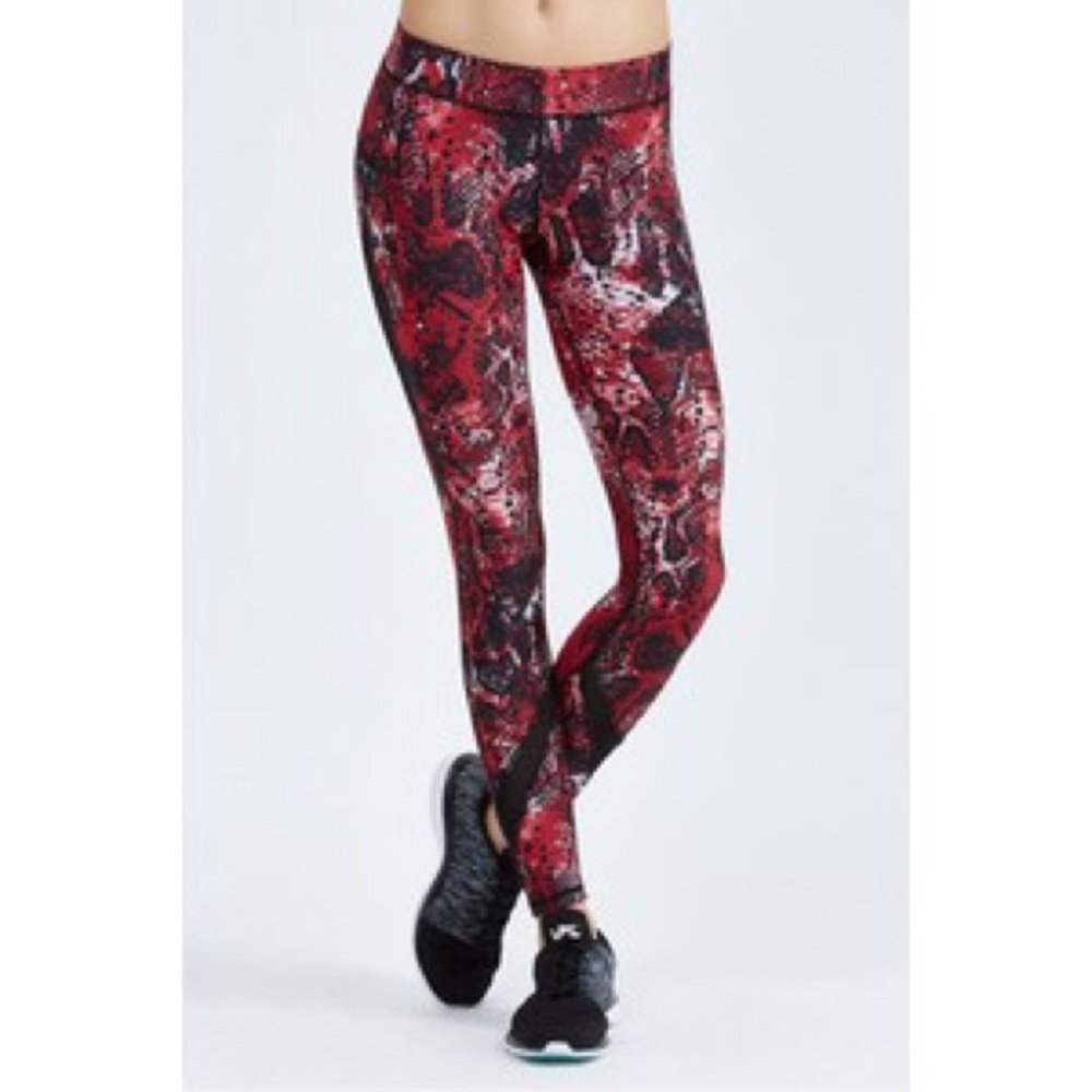 HPE Compression Leggings - Red Snake- Like new!