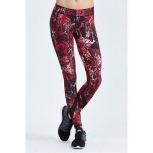 HPE Compression Leggings - Red Snake- Like new!