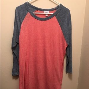 LuLaRoe baseball tee