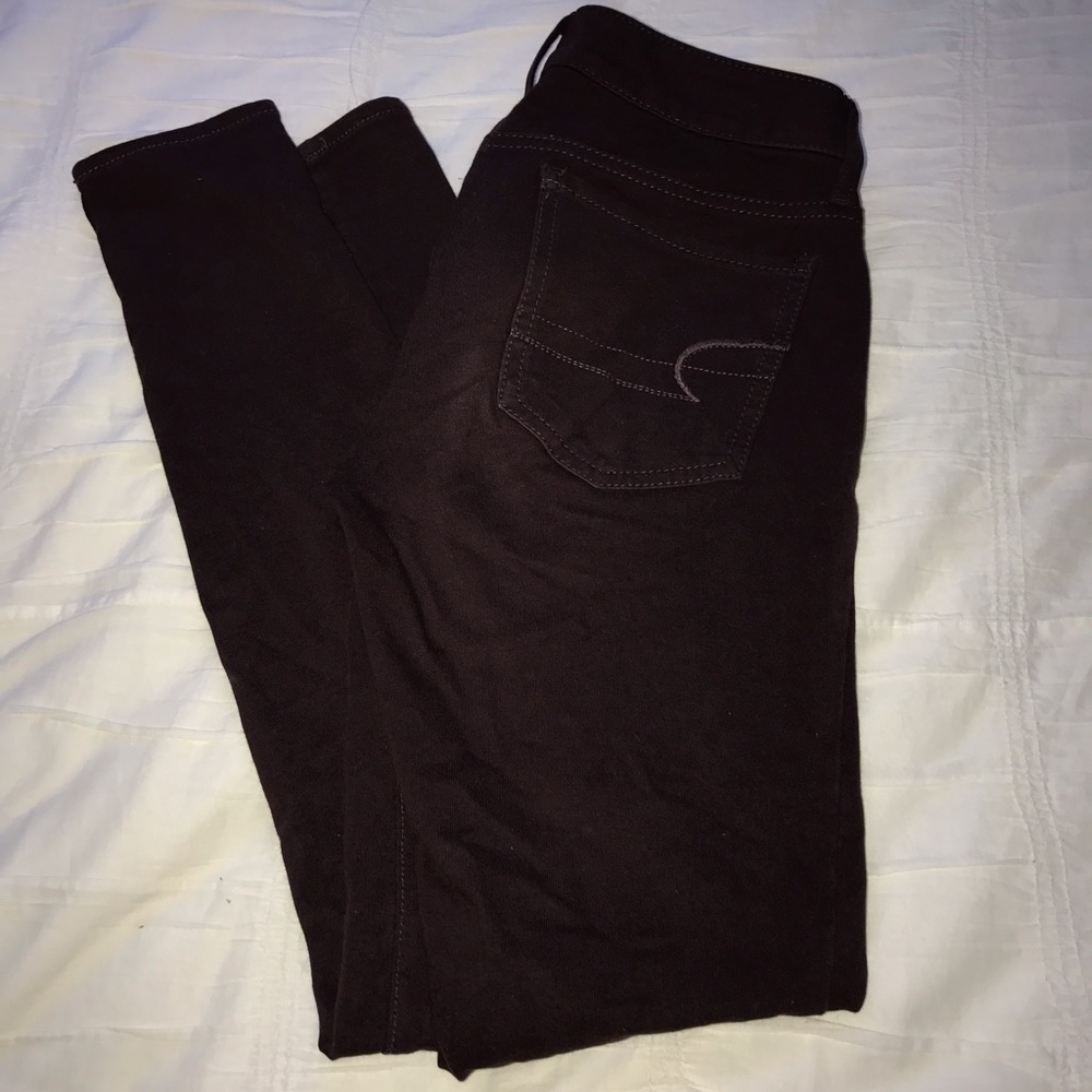 American Eagle jeggings in maroon