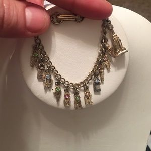 Vintage 80's NEW YORK charm bracelet