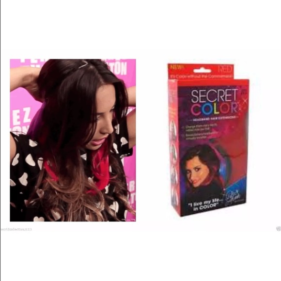 Secret Color Hairband Extension-Red - Picture 2 of 2