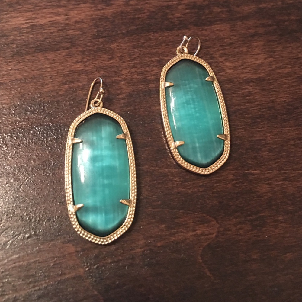Kendra Scott emerald green Elle earrings