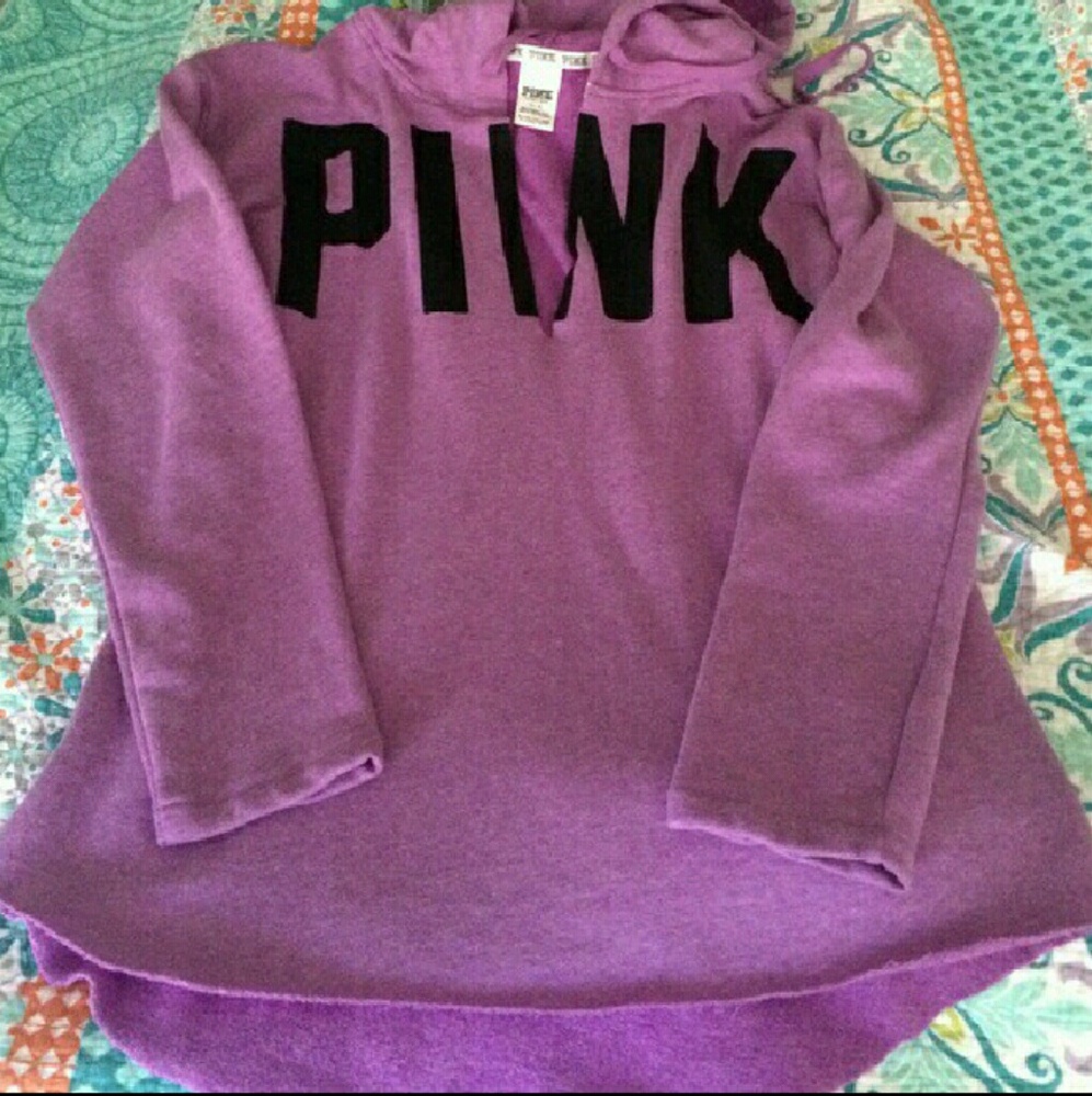 Pink by Victoria's secret Purple tunic hoodie.