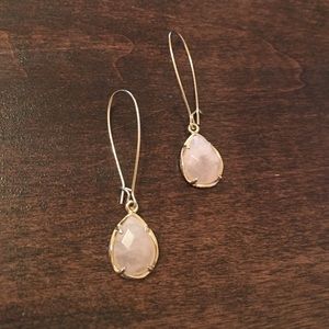 Kendra scott rose quartz earrings