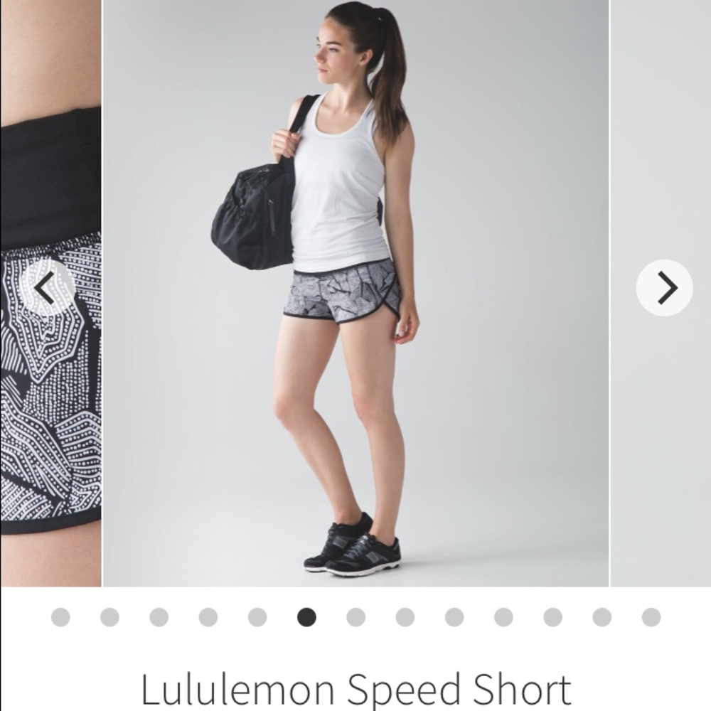 NWT Lululemon Dottie Tribe Speed Short Size 6