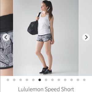 NWT Lululemon Dottie Tribe Speed Short Size 6