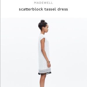 Madewell Scatterblock Tassel Dress