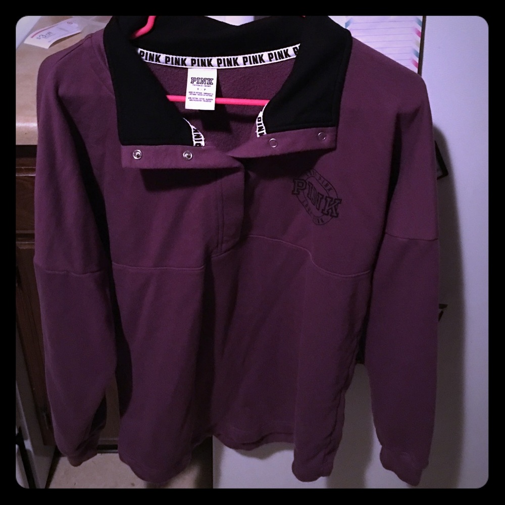 Purple VS Pink Collard Sweatshirt