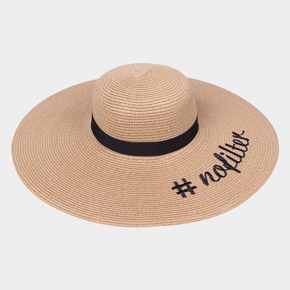 Hannah Beury Accessories - "#NoFilter" Floppy Hat