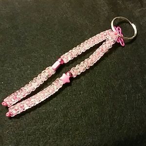 Handmade keychain Pink