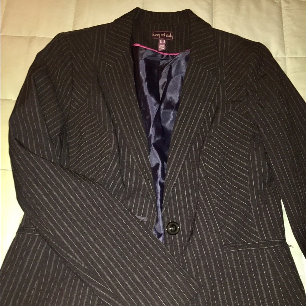 Dark Navy pinstriped blazer