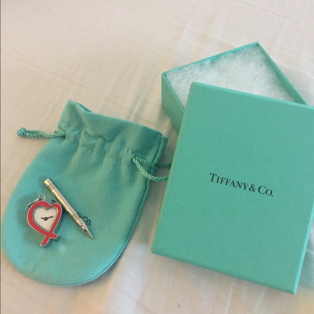 Paloma Picasso Tiffany heart/clock charm