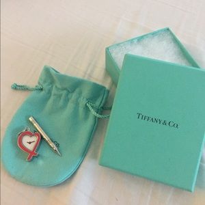 Paloma Picasso Tiffany heart/clock charm