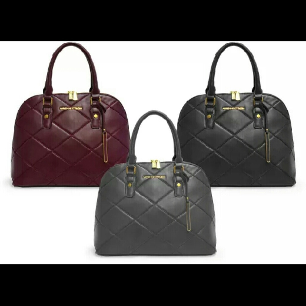 Adrienne Vittadini Quilted Dome Satchel