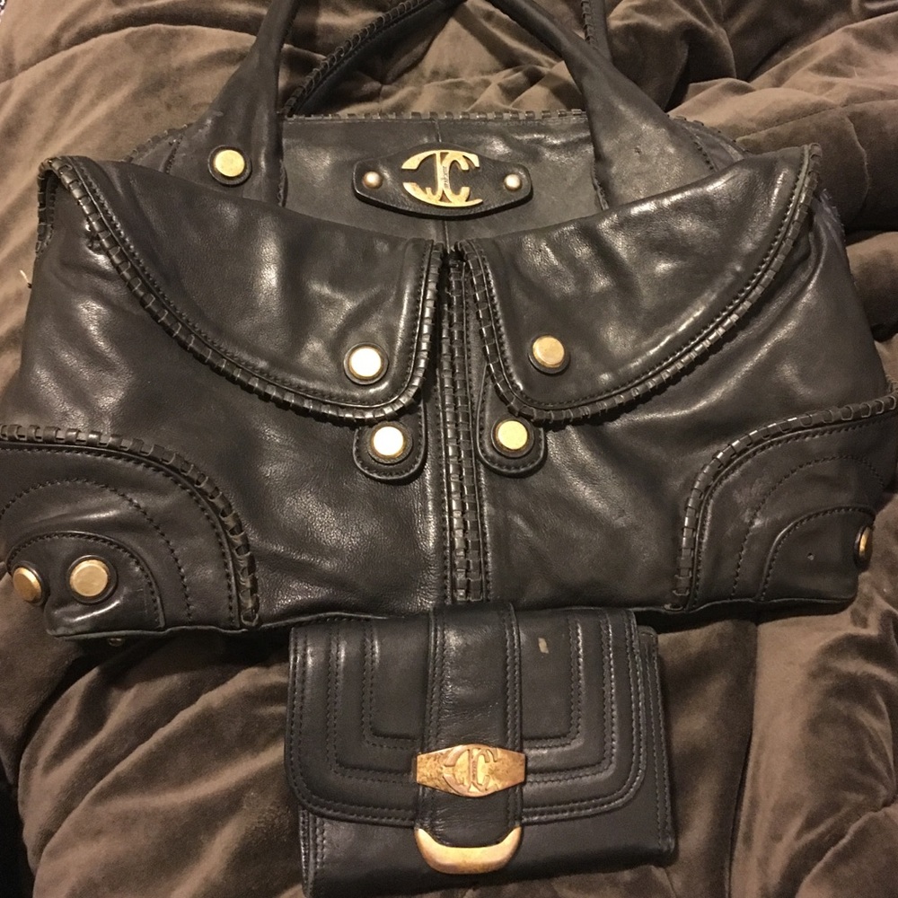 Authentic Just Cavaliers tote and wallet.