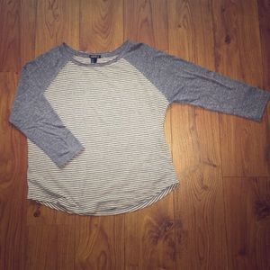 Blue-gray Long Sleeve Crop Top