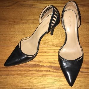 Calvin Klein black stilettos