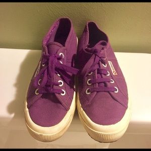 classic purple superga sneakers
