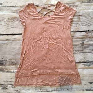 Vanity stewpot back high low Hem in Mauve