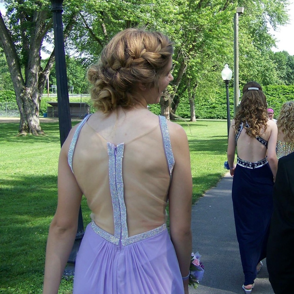 Light purple prom dress