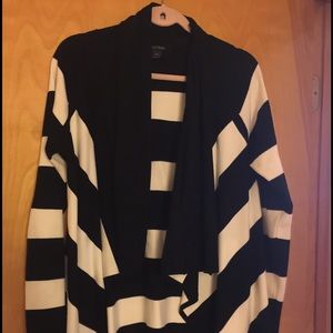 Black and white cardigan