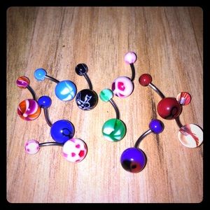 Belly Button Rings- 10 pieces
