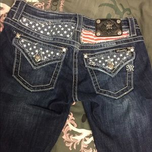 American flag miss me jeans