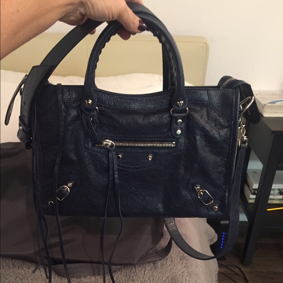 balenciaga city navy blue