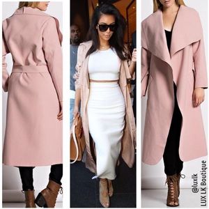 blush duster jacket