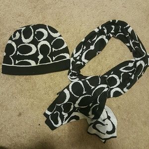 Coach hat and scarf