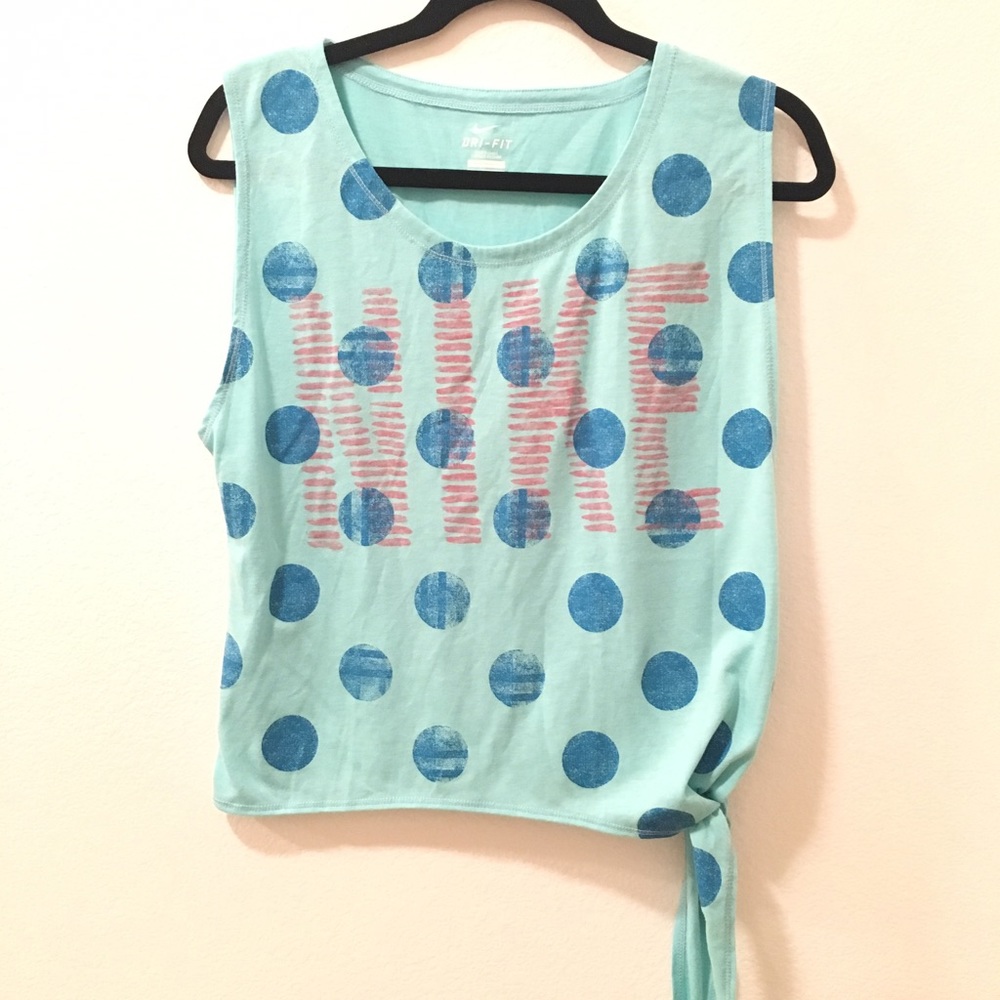 Nike loose fit tank with side tie