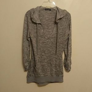 Cute Miss Chevous hooded very neck sweater