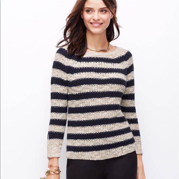 Ann Taylor Sweaters - ❗LAST CHANCE❗•Ann Taylor• Striped Sweater