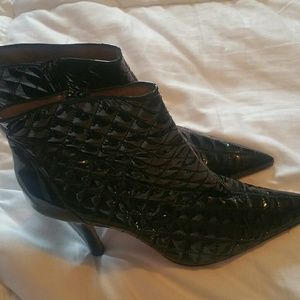 Dressy patent leather  black boots